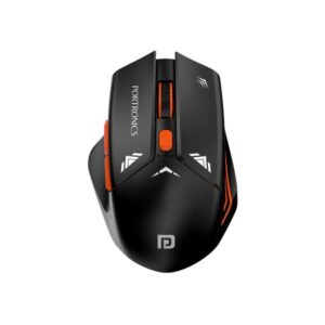 Portronics Vader Pro Wireless Gaming Mouse with 2.4 GHz Receiver, 6 Buttons, Thumb Support, High-Precision Tracking, Ergonomic Comfort, Adjustable Optical DPI for Laptop, PC, Mac(Black)