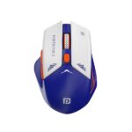 Portronics Vader Pro Wireless Gaming Mouse with 2.4 GHz Receiver, 6 Buttons, Thumb Support, High-Precision Tracking, Ergonomic Comfort, Adjustable Optical DPI for Laptop, PC, Mac(Blue)