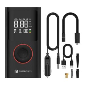 Portronics Vayu 2-in-1 Tyre Inflator