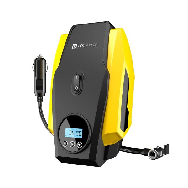 Portronics Vayu Lite Portable Tyre Inflator Portronics Vayu Lite Portable Tyre Inflator