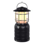 Portronics ilumi II 16W HD Sound Bluetooth Speaker With LED Lamp, Upto 5 Hrs Playtime, 2 LED Lantern Lamp Mode, Bluetooth V5.3, USB Port, Integrate Handle, Water Resistant, Type C Fast Charging (Black)