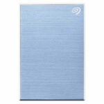 Seagate One Touch 1TB External Hard Drive with Password Protection (Light Blue)