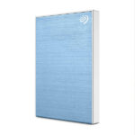 Seagate One Touch 1TB External Hard Drive with Password Protection (Light Blue) - Image 2