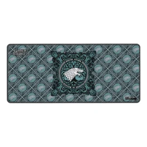Cybeart | House Stark Gaming Desk Mat (XXL – 900x400x4mm) | Waterproof, Never Slip Base, Stitched Edges, Esports Grade