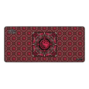 Cybeart | House Targaryen Gaming Desk Mat (XXL – 900x400x4mm) | Waterproof, Never Slip Base, Stitched Edges, Esports Grade