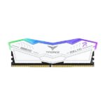 TeamGroup T-Force Delta RGB 64GB (32GBx2) DDR5 5200MHz CL40 Desktop RAM (White) - Image 2
