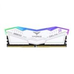 TeamGroup T-Force Delta RGB 16GB (1 X 16GB) DDR5 5600 MHz CL36 Ram (White)