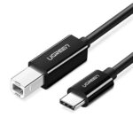 UGREEN US241 USB-C Male to USB-B 2.0 Male Printer Cable ABS Plastic Case 1m  (Black)-80811