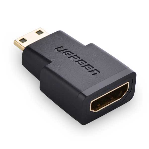 Ugreen Mini HDMI Male to HDMI Female Adapter (Black)-20101 Ugreen Mini HDMI Male to HDMI Female Adapter (Black)-20101