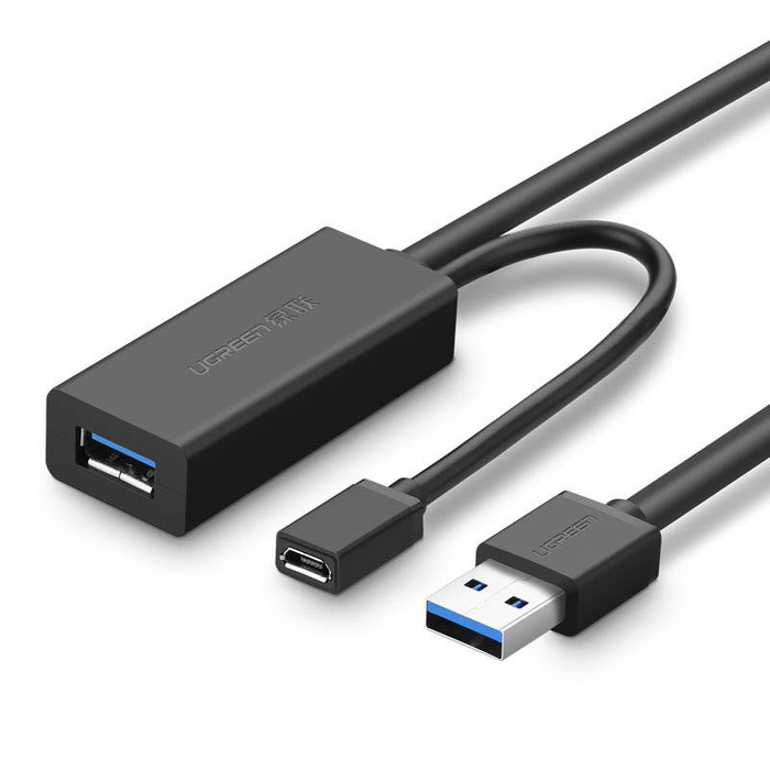 Ugreen US175 USB 3.0 Extension Cable 5m (Black)-20826 Ugreen US175 USB 3.0 Extension Cable 5m (Black)-20826
