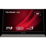 ViewSonic VG1655 16" FHD Portable Monitor IPS 60Hz Silver
