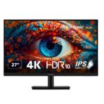 ViewSonic VA2762 27 Inch IPS 4K Ultra HD 3840 x 2160 Pixels Monitor HDR10, FreeSync, 10-bit Color Depth, 3-Side Bezel Less,104% sRGB,Tilt, Eye ProTech for Comfort Viewing, 2 x HDMI, Display Port- VA2762-4K