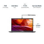ASUS VivoBook 15 X415FA-BV341T Intel i3-10110U//8G/256G PCIe SSD/Slate GREY/8 GB/Windows 10 Home/14"HD/1Y International Warranty + McAfee/Finger Print + Laptop Bag - Image 4