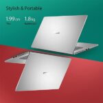 ASUS VivoBook 15 (2021), 15.6-inch (39.62 cm) HD, Dual Core Intel Celeron N4020, Thin and Light Laptop (4GB RAM/256GB SSD/Integrated Graphics/Windows 11 Home/Transparent Silver/1.8 Kg), X515MA-BR011W + Laptop Bag - Image 5