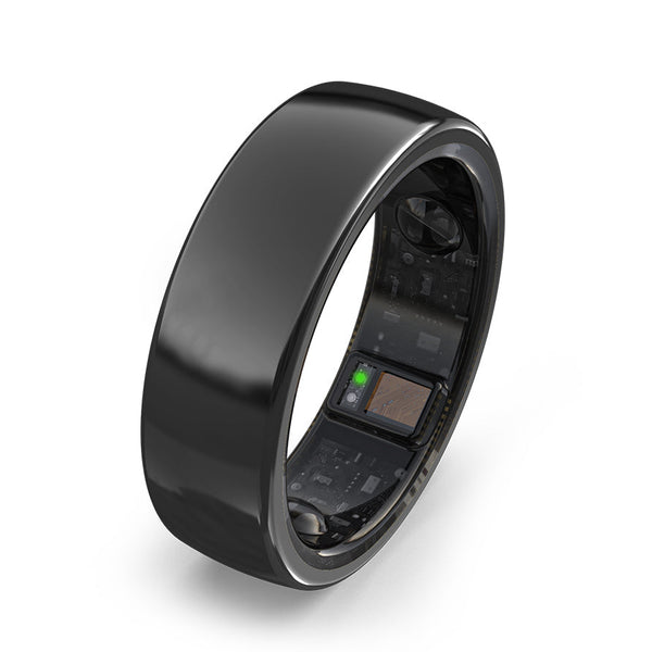 aabo_Black_Ring.jpg AaboRing Health & Fitness Tracker Smart Ring Size 6 - DeepBlack - Image 1