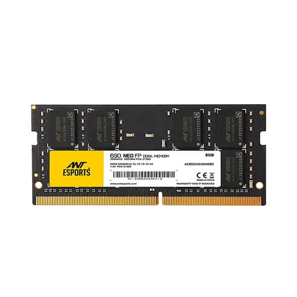 Ant Esports 690 Neo FP 8GB DDR4 2666MHz Laptop RAM Ant Esports 690 Neo FP 8GB DDR4 2666MHz Laptop RAM