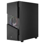 Aerocool Menace Saturn RGB Tower Case, Tempered Glass (Black) - Image 2