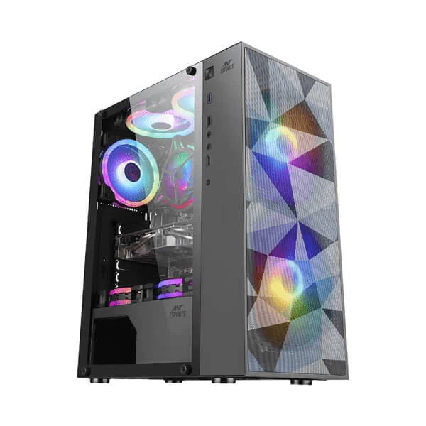 Ant Esports ICE-310MT Mid Tower ATX Cabinet (Black) Ant Esports ICE-310MT Mid Tower ATX Cabinet (Black)