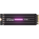 Crucial T710 1TB PCIe Gen5 NVMe 2280 M.2 SSD with heatsink
