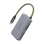 Ugreen CM868 USB-C Card Reader, 2xSD 1xTF 170MB/s (gray)