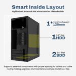 EVM Enigma 126 Micro ATX Computer Cabinet - Image 4
