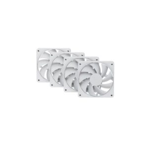 Hyte Flow FA12 120mm PC Case Fans 4-Pack Snow White