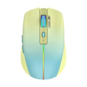 Ant Esports GM400W RGB Wireless Gaming Mouse Yellow Blue