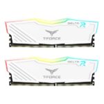 TeamGroup T-Force Delta RGB 64GB (32GBx2) DDR4 Ram 3600Mhz White - Image 3