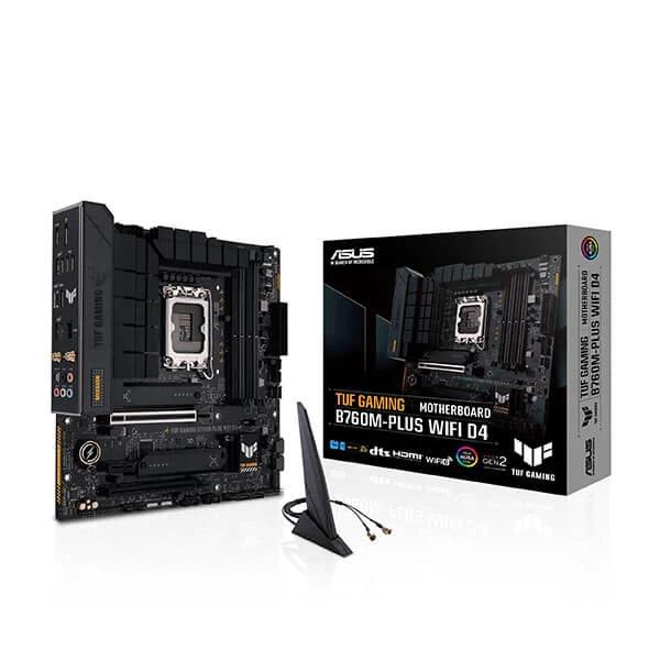 Asus TUF Gaming B760M-Plus Wifi D4 LGA1700 Intel Motherboard Supports Intel 12th, 13th & 14th Gen Processors Asus TUF Gaming B760M-Plus Wifi D4 LGA1700 Intel Motherboard Supports Intel 12th, 13th & 14th Gen Processors