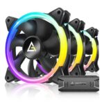 Antec Neon 120mm PWM ARGB 3 in 1 Pack with Controller