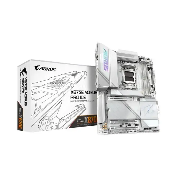 gigabyte-x870-e-aorus-pro-ice-motherboard-1-1-Custom Gigabyte X870E Aorus Pro Ice AM5 LGA 1718 ATX Motherboard