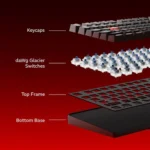 Dawg HighKEY 373 Mechanical Gaming Keyboard with Blue Glacier Switches - Image 2