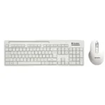 Consistent Glory Wireless Keyboard with Mouse (CMW402) with 2.4 GHz USB Receiver, 10m Working Range, 12 Shortcut Keys, Adjustable DPI (White)