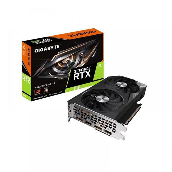 GIGABYTE-GEFORCE-RTX-3060-WINDFORCE-OC-12GB-1.jpg Gigabyte Rtx 3060 Windforce Oc 12gb Gddr6 Graphics Card - Image 1