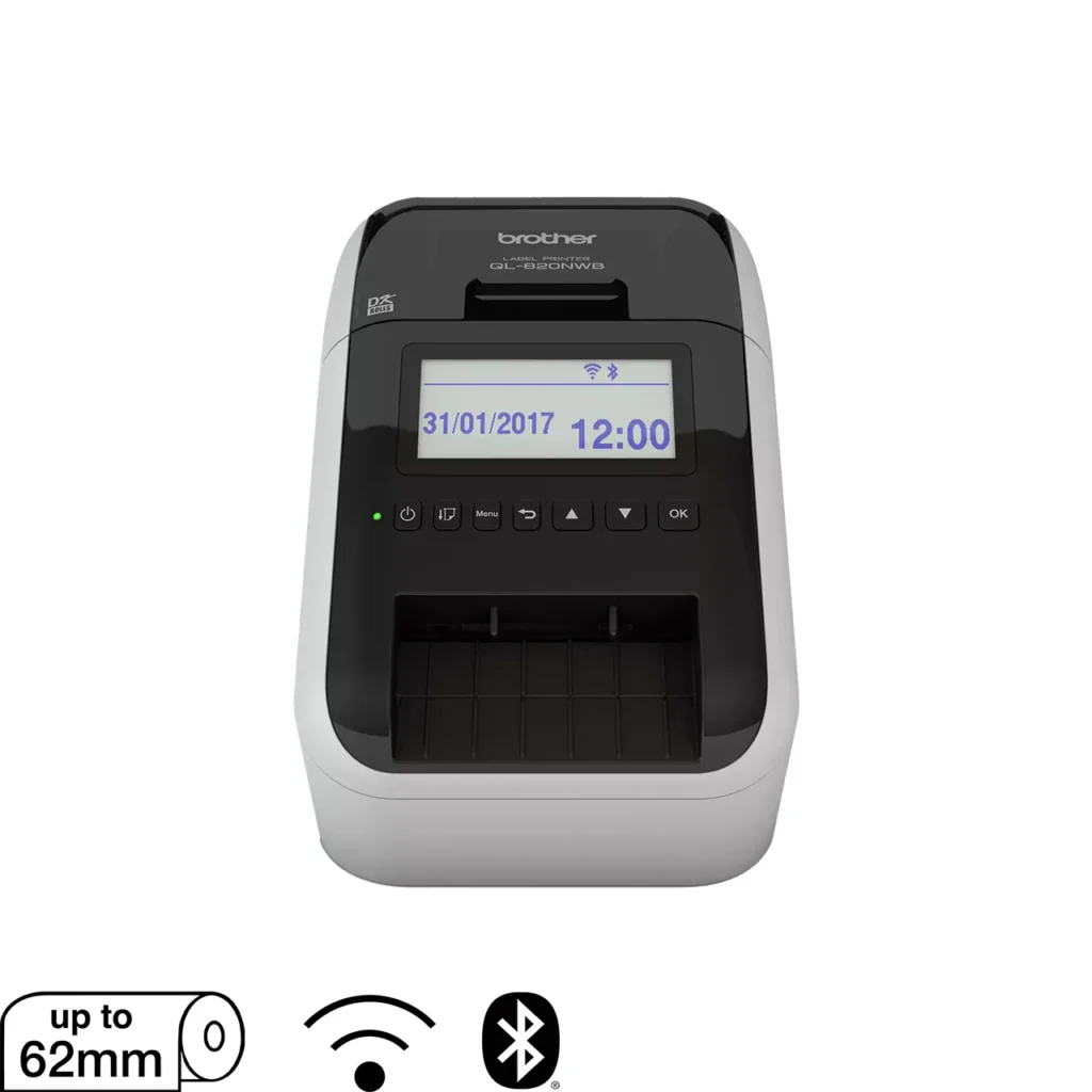 BROTHER QL-820NWB Wireless Wi-Fi Bluetooth Label Printer