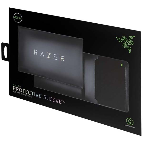 Razer-17.3-Protective-Laptop-Sleeve-1.jpg Razer 17.3"" Protective Laptop Sleeve: Scratch & Water-Resistant - Padded Interior Lining - Snag-Free Velcro - Flip-Out Mouse Mat - Classic Black (RC21-01590100-R3M1) - Image 1