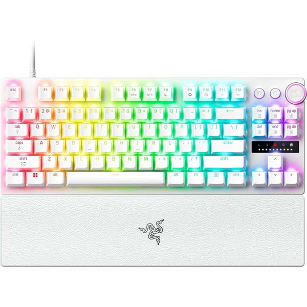 Razer-Huntsman-V3-Pro-TKL-8KHz-Esports-Gaming-Keyboard-White-1.jpg Razer Huntsman V3 Pro TKL 8KHz Esports Gaming Keyboard (White) - Image 1