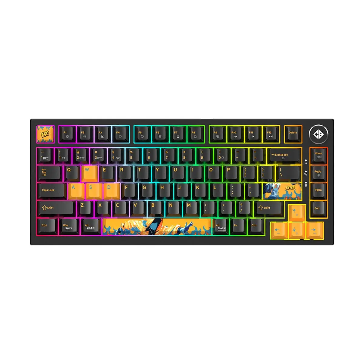 b2728850-6c08-4fe9-9190-814aefe5f5da Cosmic Byte Phantom TKL Tri-Mode Gasket Hot Swappable Mechanical Switch Keyboard - Image 1
