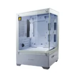 Consistent PC Case (CIP501) White Computer Case | Gaming Cabinet - White | Support ATX, M-ATX, ITX | Infinity Mirror Pre- Installed 3 x 120mm Front and 1 x 120mm Rear ARGB Fans