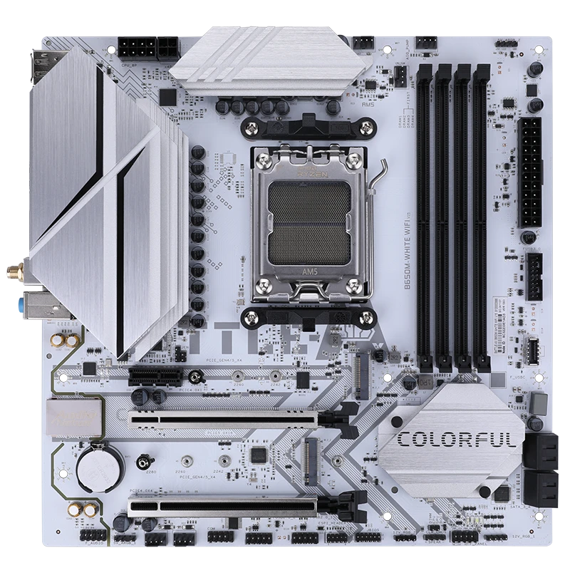 0b8cb1e1-f3e9-4d61-a1e5-46442f1ef4ce.webp Colorful BATTLE-AX B650M-PLUS WIFI V15 (White) - Image 1