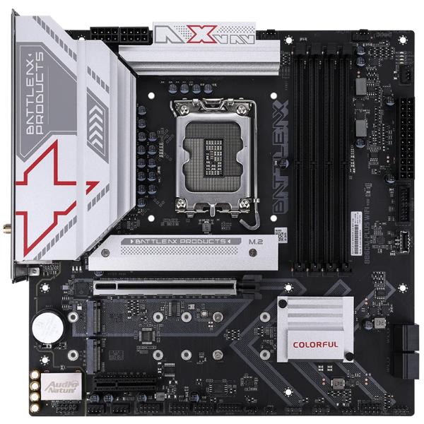 35fe1acf-4ce4-45ce-a3b9-9c2f1e495cbd.jpg Colorful BATTLE-AX B860M-PLUS WIFI V20 Intel mATX Motherboard - Image 1
