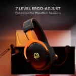 Karnage Velocity 50mm RGB Gaming Headset (Black-Orange) - Image 4