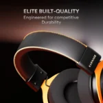 Karnage Velocity 50mm RGB Gaming Headset (Black-Orange) - Image 3