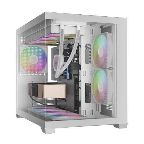 Gamdias-Aura-GC10M-V2-White-ARGB-M-ATX-Mini-Tower-Case-1.jpg Gamdias Aura GC10M V2 White ARGB M-ATX Mini Tower Case - Image 1