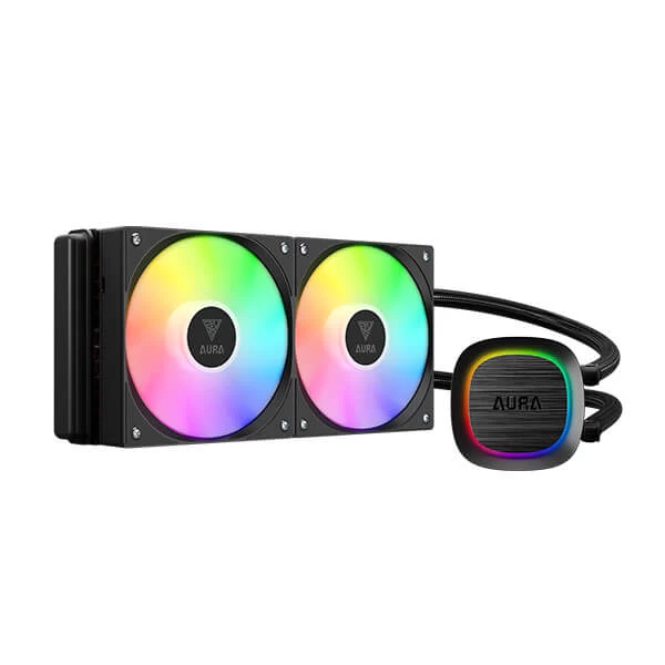Gamdias-Aura-GL240-V2-ARGB-240mm-CPU-Liquid-Cooler-Black.webp Gamdias Aura GL240 V2 ARGB 240mm CPU Liquid Cooler (Black) - Image 1