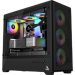 TAG Gamerz Nebula ATX Mid-Tower 3 ARGB Fans Cabinet (Black)