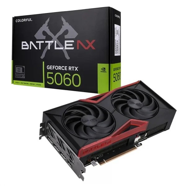 a6185b46-2949-466f-975f-4281ae49.jpg Colorful GeForce RTX 5060 Battle AX DUO 8GB-V Graphic Card - Image 1