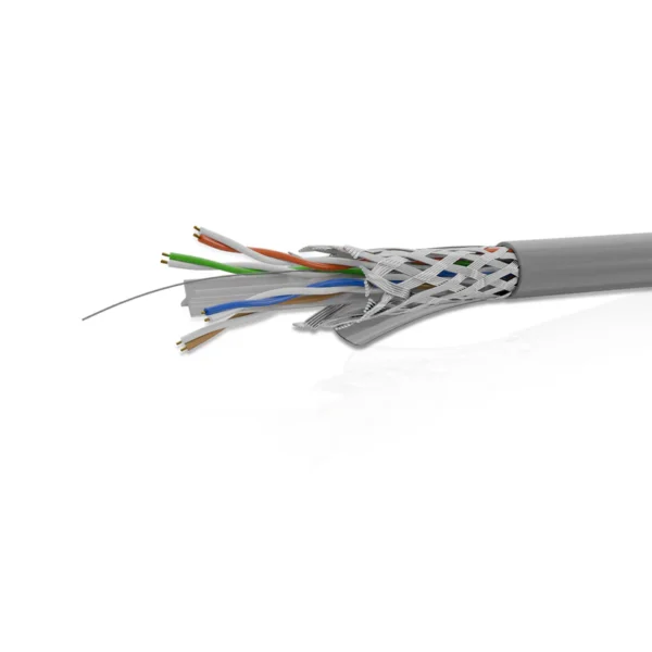 Cat 6 SFTP 4P Solid Cable True 23 AWG FRPVC CM Grey 305 Mtrs