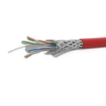 Cat 6 SFTP 4P Solid Cable True 23 AWG LSZH CM Red 305 Mtrs