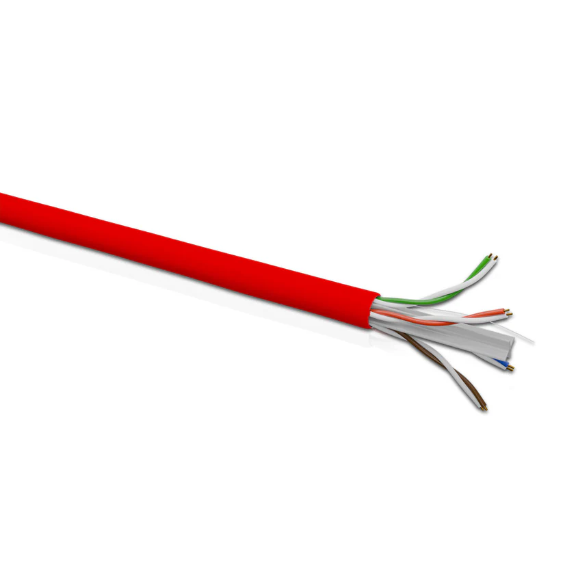 cat-6-utp-4p-solid-cable-23awg-frpvc-cm-red-305-mtrs.webp Cat 6 UTP 4P Solid Cable 23AWG FRPVC CM Red 305 Mtrs - Image 1